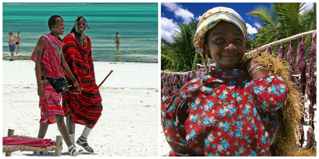 Zanzibar people collage