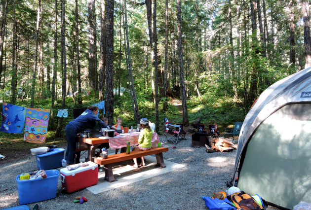 Vancouver Island Camping, Rathtrevor Beach Campground, Camping