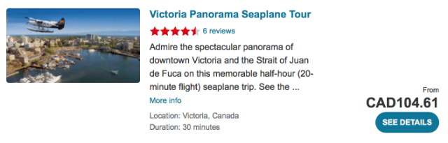 Floatplane Tours Vancouver, Harbour Air floatplane tours