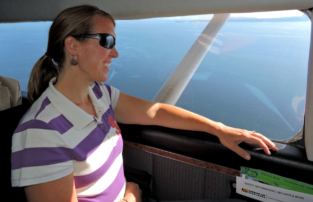 Harbour Air, view from floatplane, Vancouver Island floatplane, 