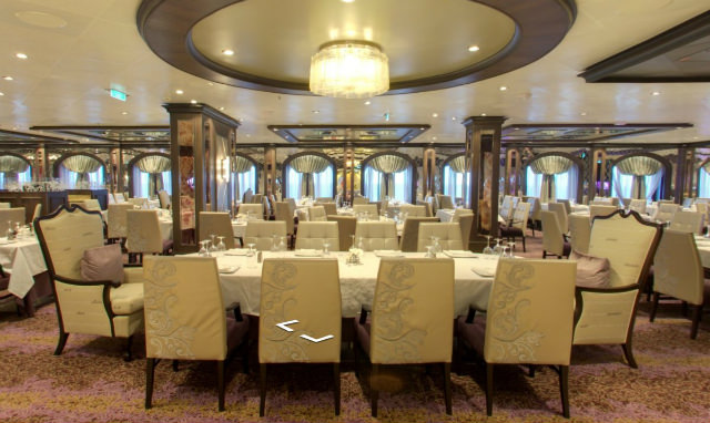 Restaurants on a cruise ship, fine dining on a cruise
