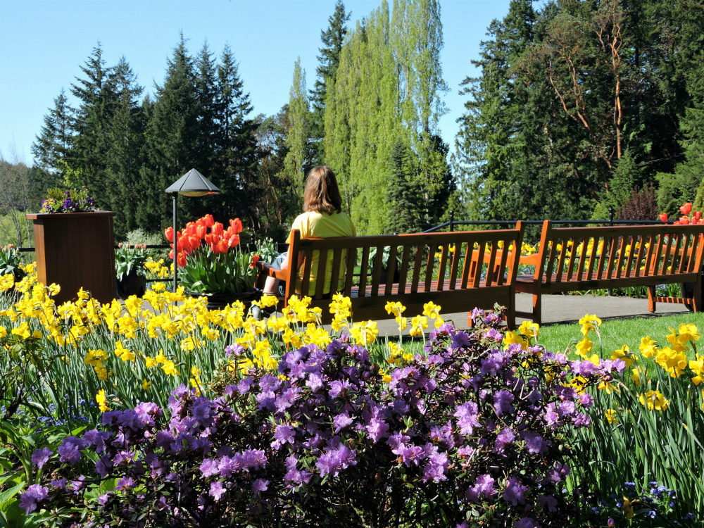 Butchart Gardens, romantic Victoria dates, Flower Garden Vancouver Island