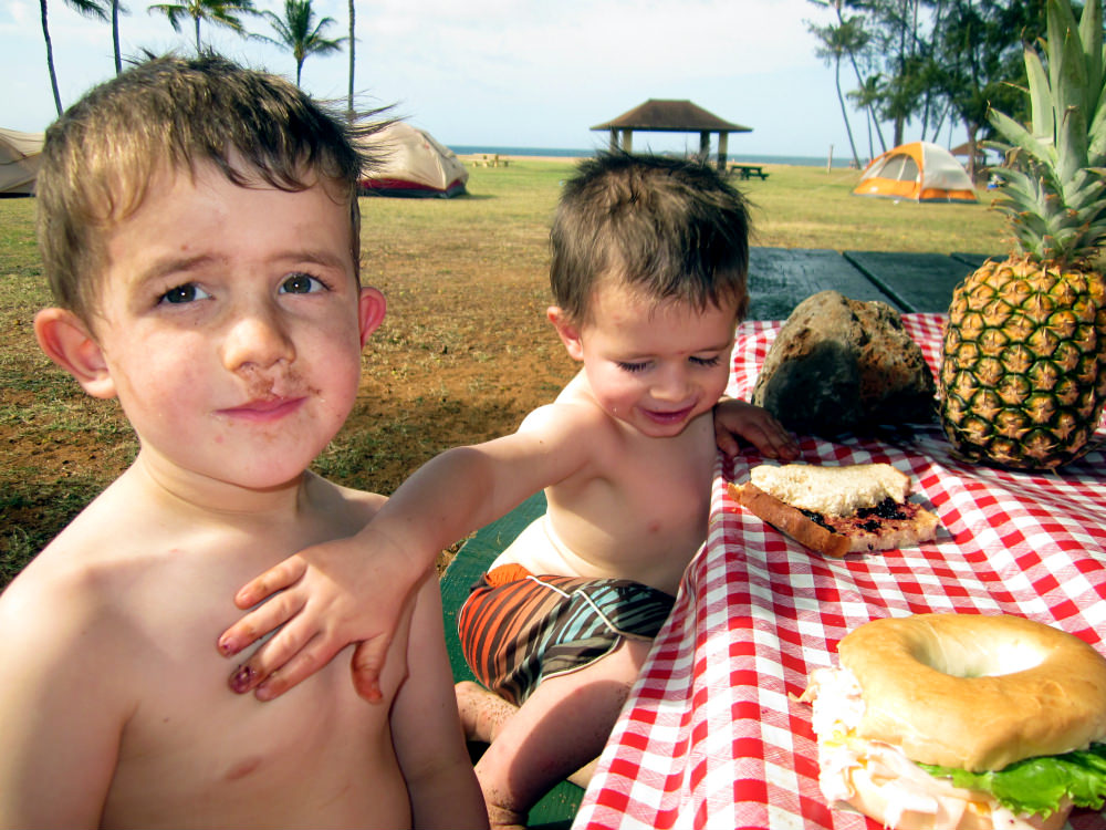 Hawaii family camping, tent camping in hawaii, camping with kids, kauai campgrounds, tent camping in hawaii, affording a hawaii vacation, tips camping with kids