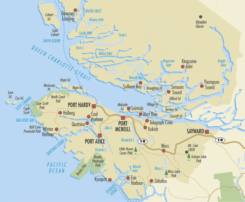 Vancouver Island Map, Vancouver Island vacation guide, Traveling Islanders Maps, Vancouver Island Maps, Central Vancouver Island Map, North Vancouver Island Map