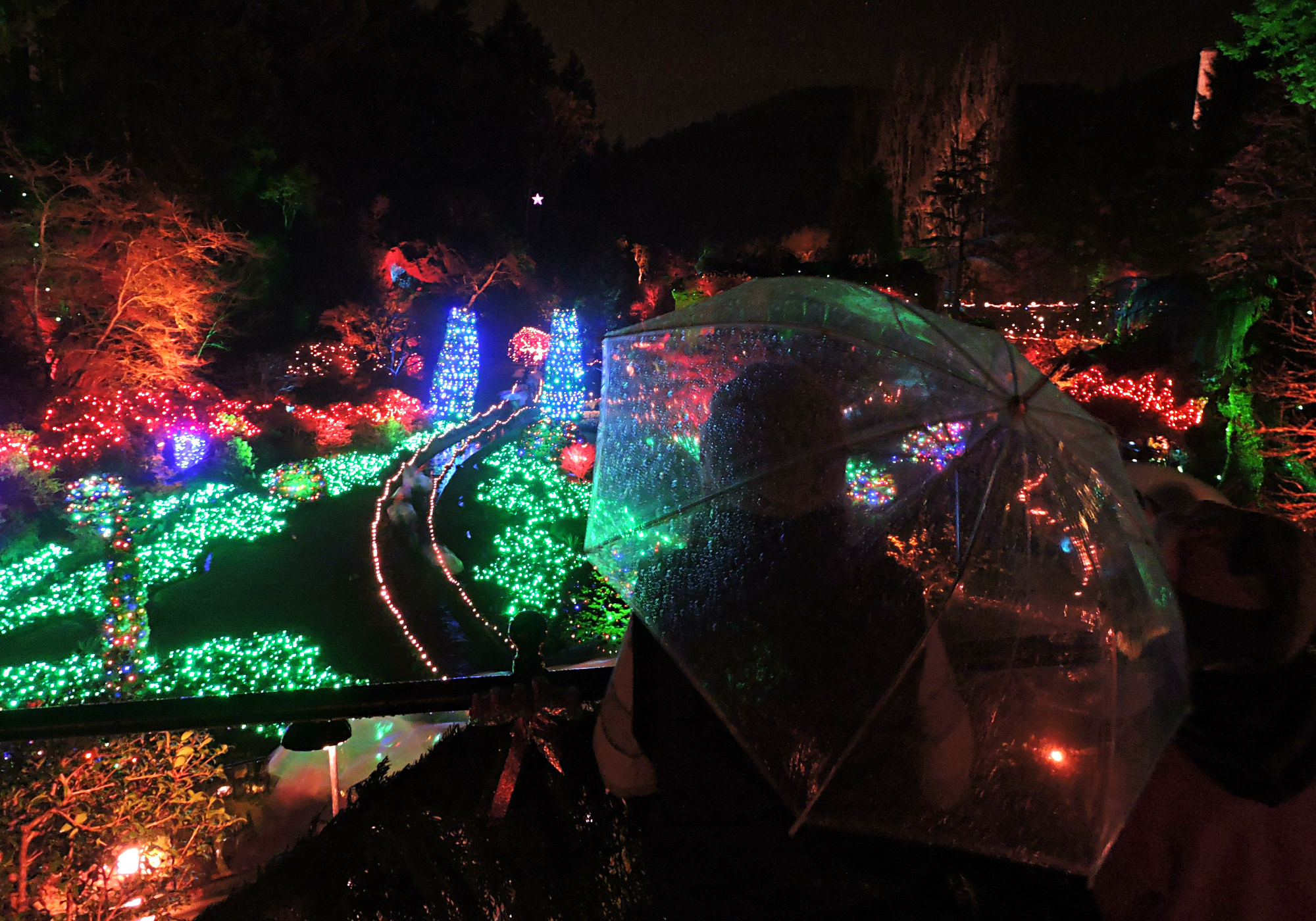 The Butchart Gardens, Christmas displays, Victoria, British