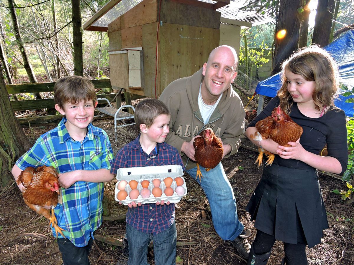 Saving money for vacation, Backyard chicken coop