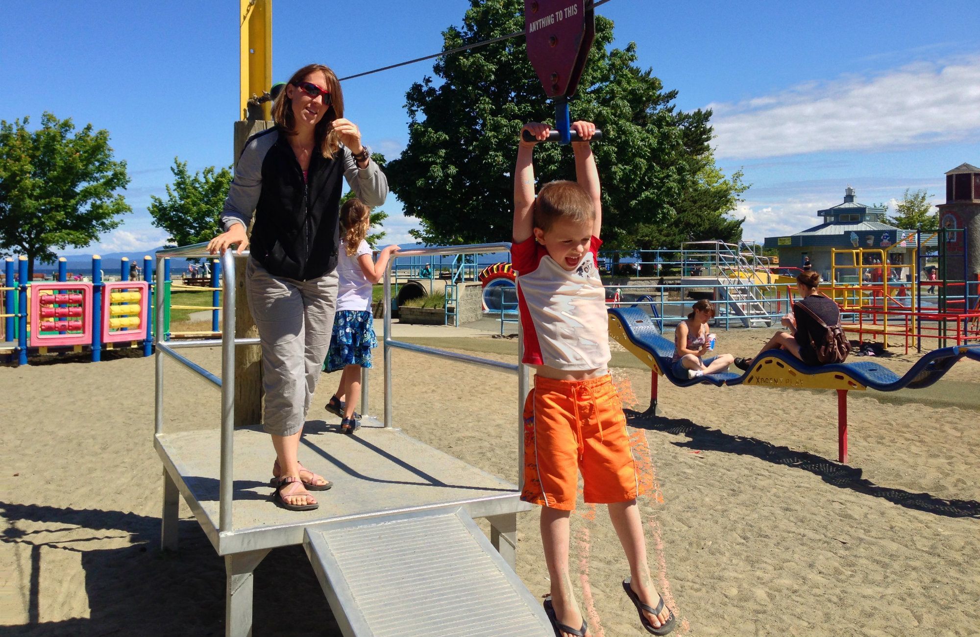 Parksville Playground, Parksville, Kids parks in Parksville, Vancouver Island