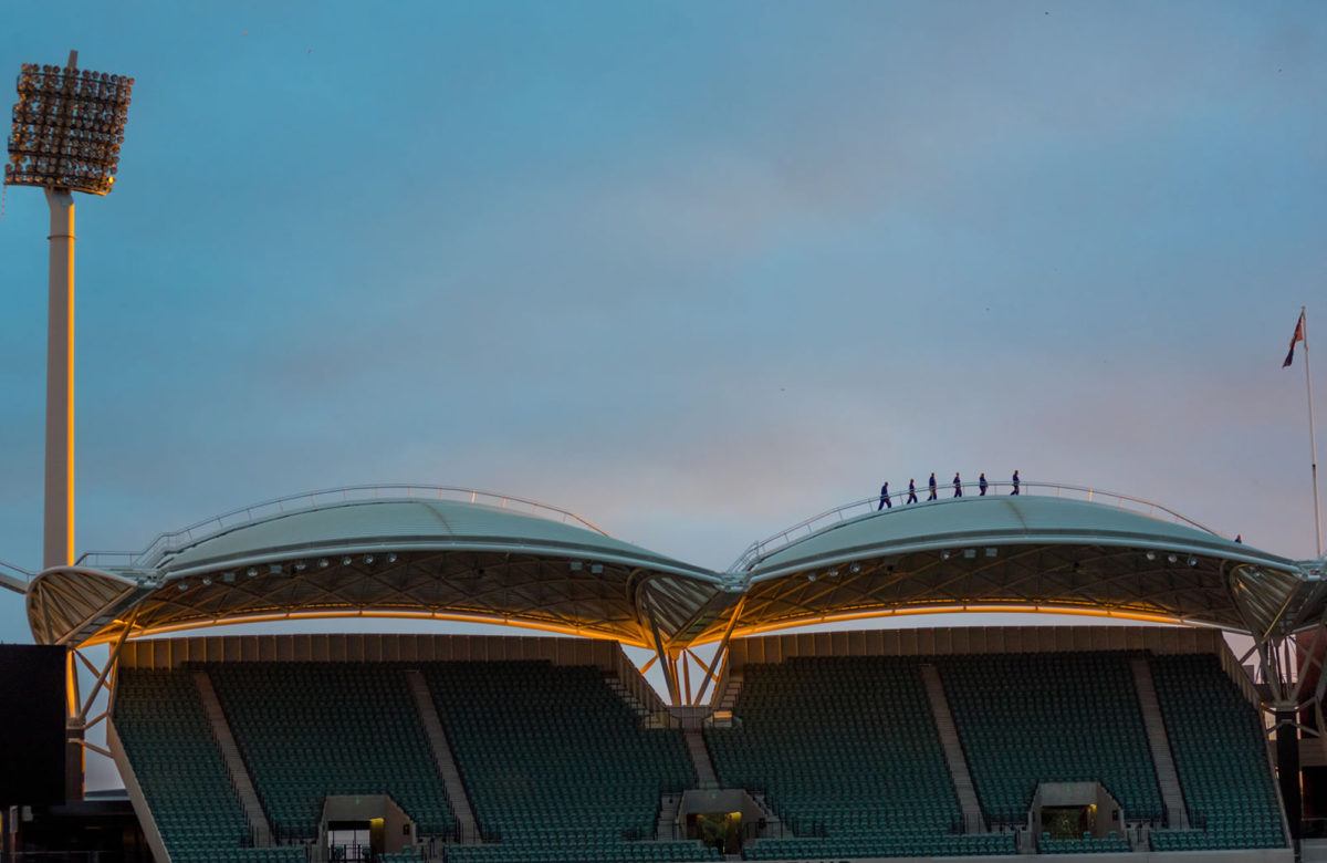 Daniel and Courtney RoofClimb Adelaide Oval