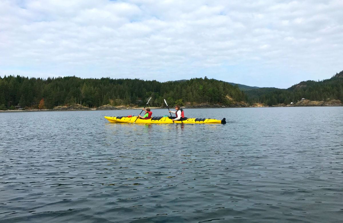 Quadra Island Kayaking Adventure Traveling Islanders