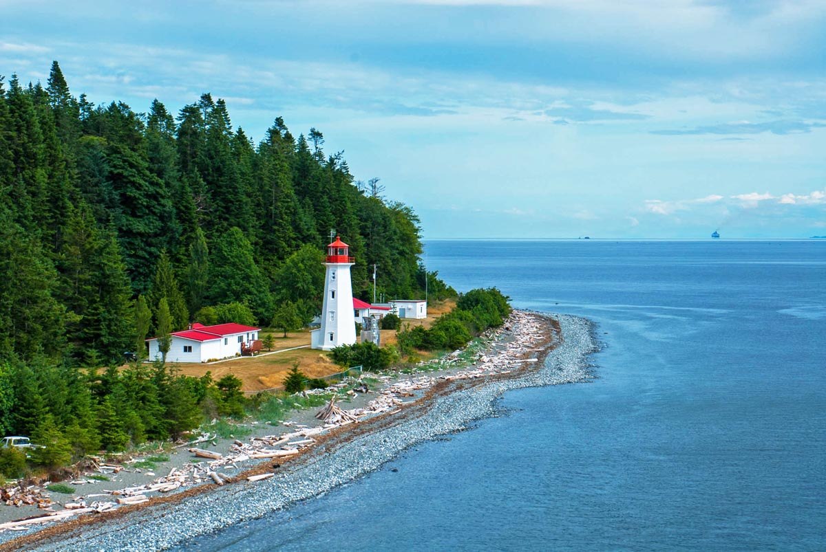 Quadra Island lighthouse, Cape Mudge