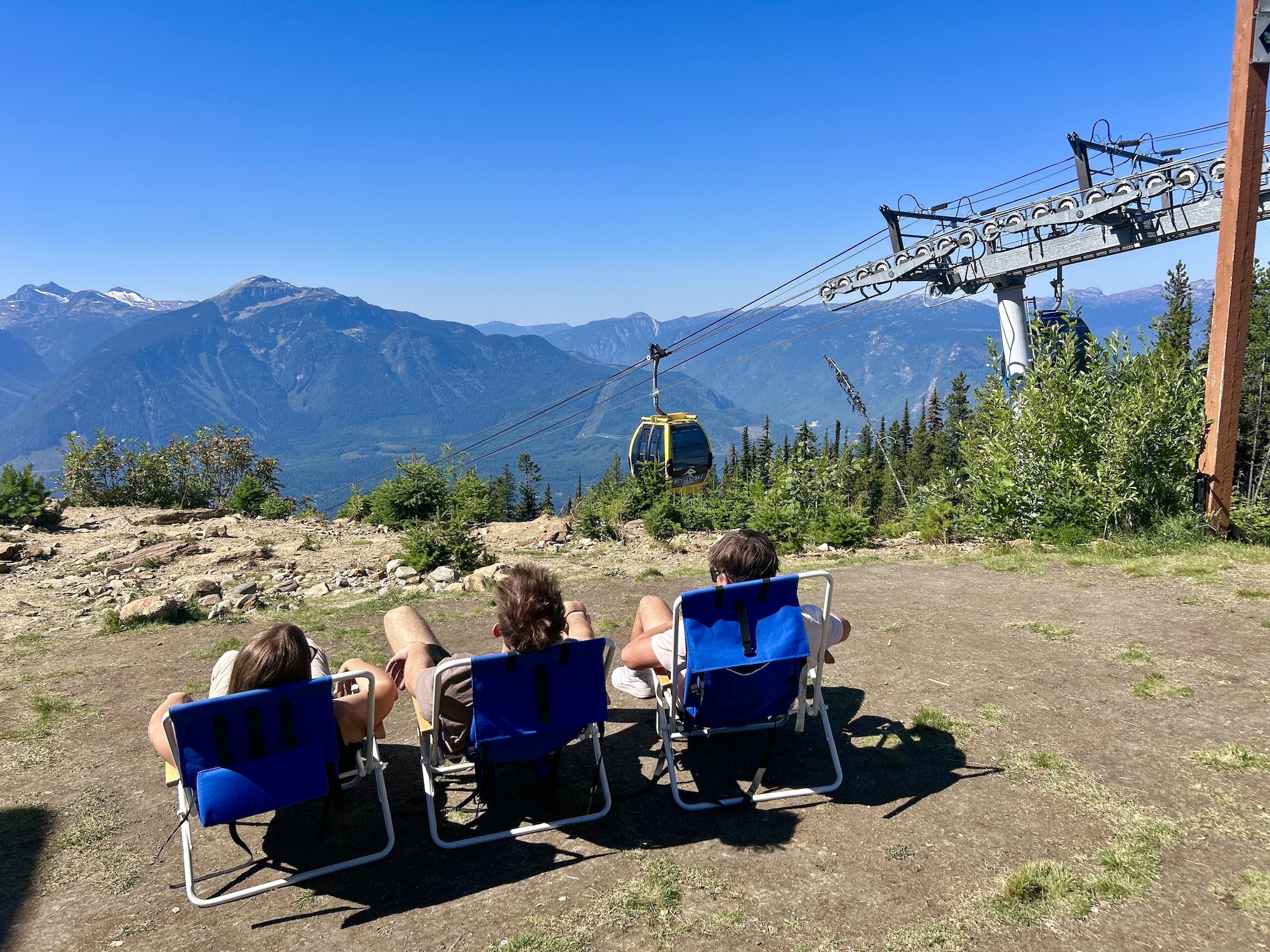 Mackenzie Outpost lunch views at Revelstoke